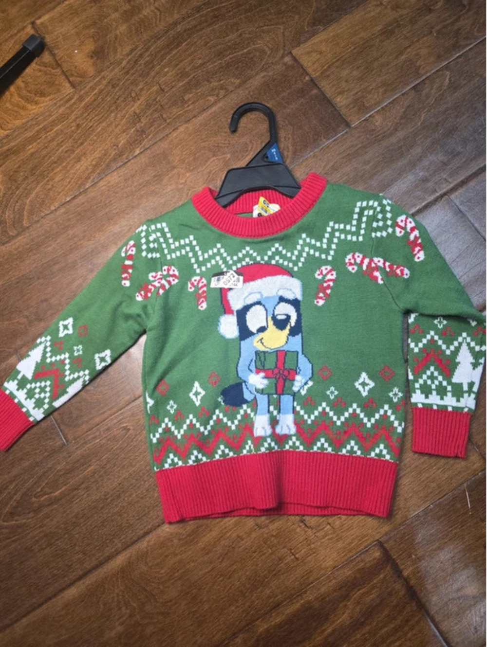 12m brand new bluey from disney christmas sweater. Item 572G8